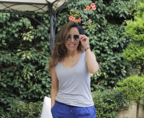 Askılı Gri Renk Sinu Tshirt