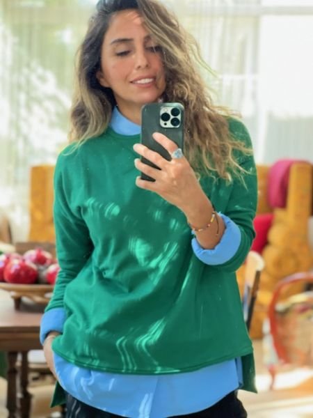 Bisiklet Yaka - Yan Etek Ucu Yırtmaçlı Sinu Sweatshirt