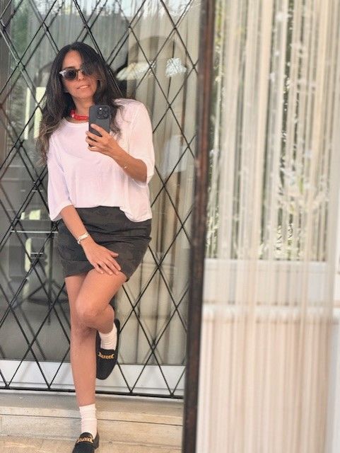 Kısa / Crop Sinu Tshirt Standart Beden